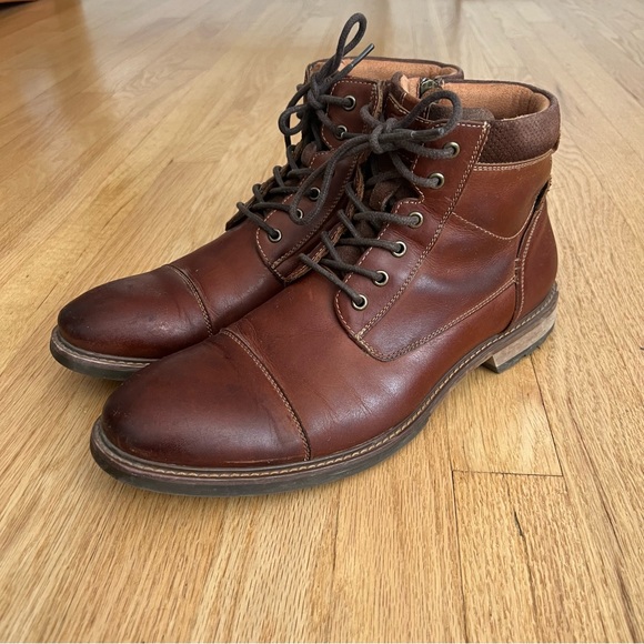 Florsheim Other - Florsheim Lodge Cap Toe Lace Up Boot Brown Leather Men’s Size 10.5